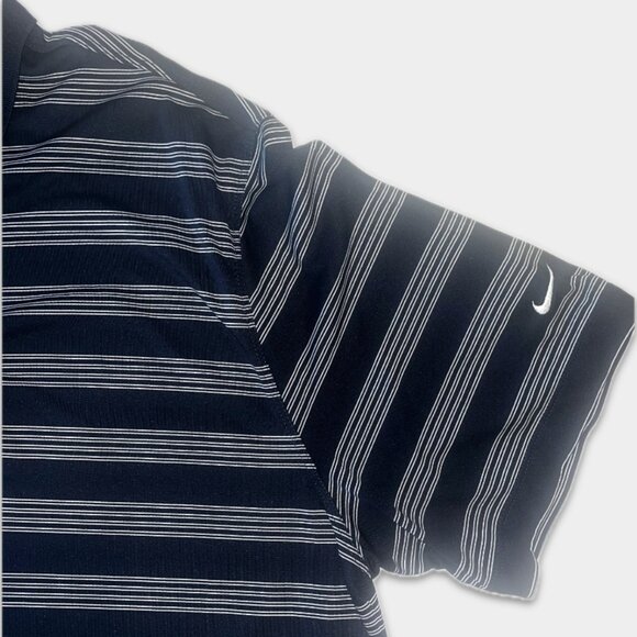 Nike Golf Tour Performance Dri-Fit Polo Shirt XXL - Blue Striped - Picture 3 of 4